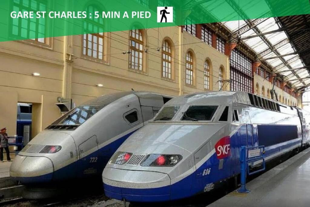 Climatise Gare Stcharles 4 Chambres Grand Balcon / Experience-Immo Марсель Экстерьер фото